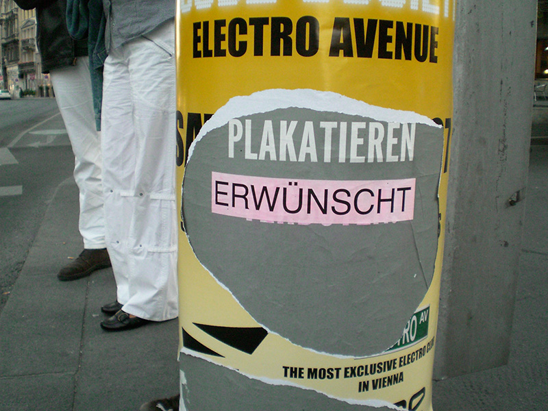 Plakatieren erwuenscht